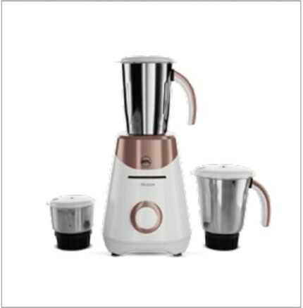 BPL Felizio+ 500 Watts Mixer Grinder| Mixie for Kitchen | 3 Multipurpose Jars for Juicing | Chutney Making | Dry Grinding| 5 years product & 8 years warranty on motor by Brand| BMG34250 (White)