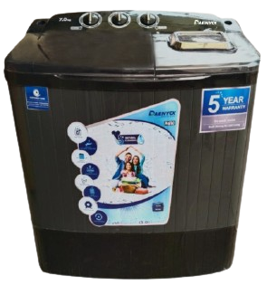 Daenyx 7 kg Semi Automatic Top Load Washing Machine Gray (DSW-7003PGT)