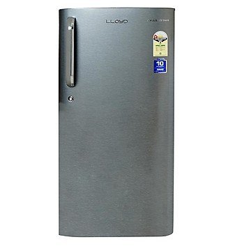 LLoyd Single Door 188 Litres 1 Star Refrigerator Silver GLDC201GSST2JC