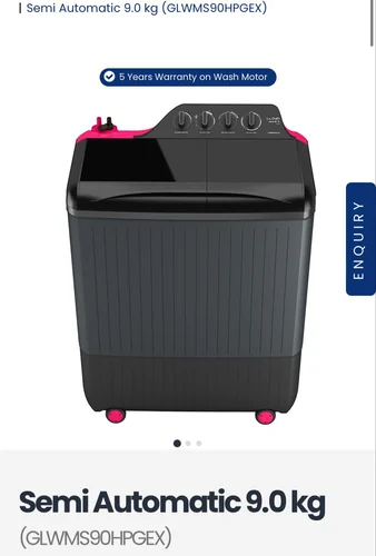 Lloyd by Havells 9 kg Semi Automatic Top Load Washing Machine